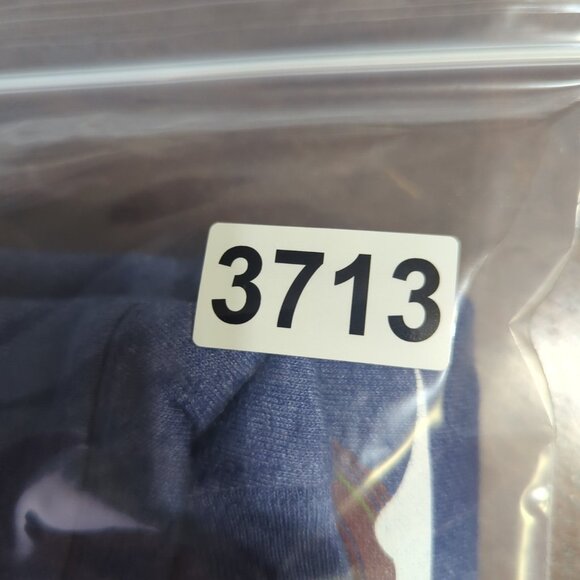 Burlebo T-Shirt Men's L Blue Pocket Tee Long Sleeve Tis The Season Graphic - Picture 11 of 11